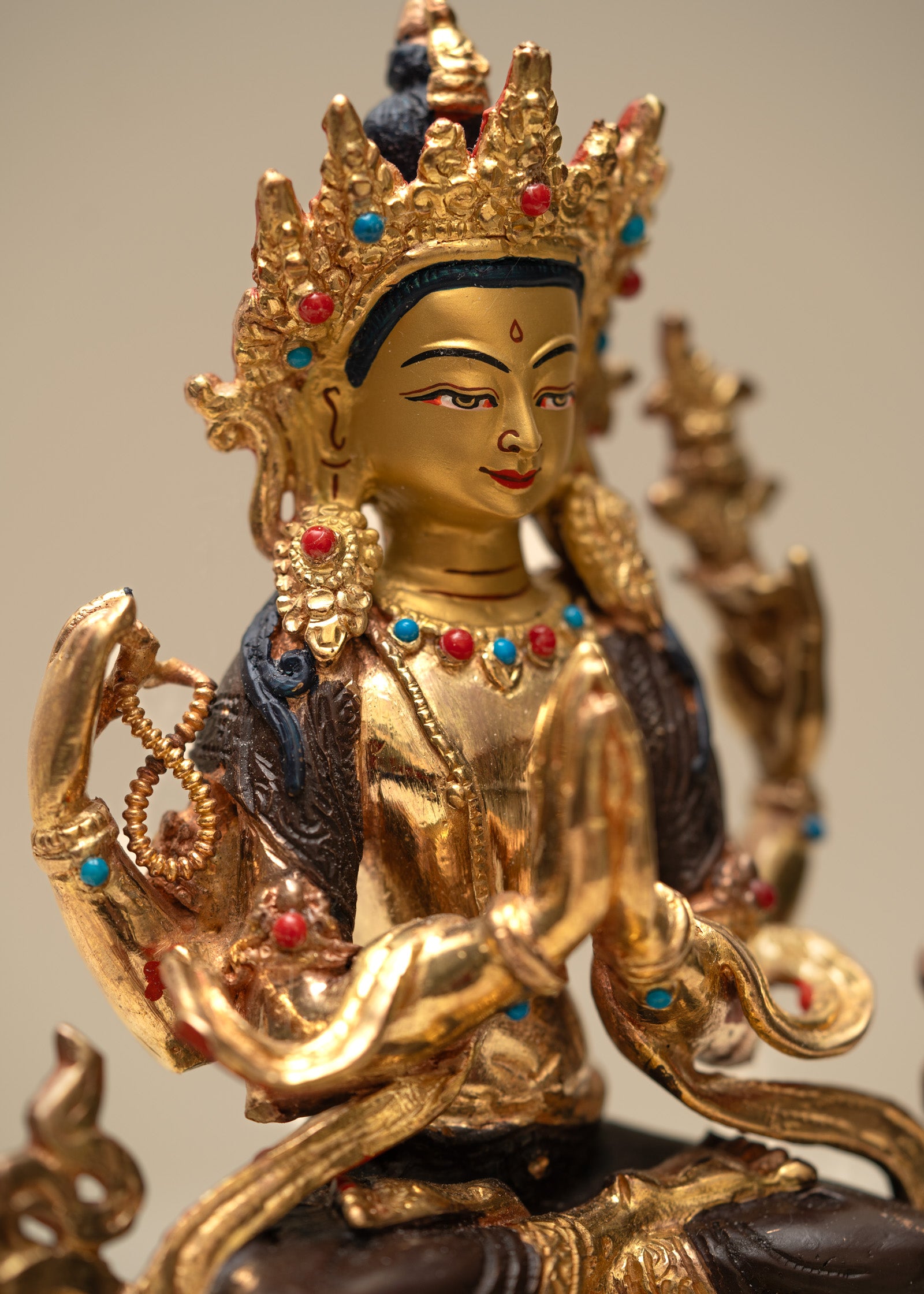 Chengresi Statue - Handcrafted Tibetan statue 