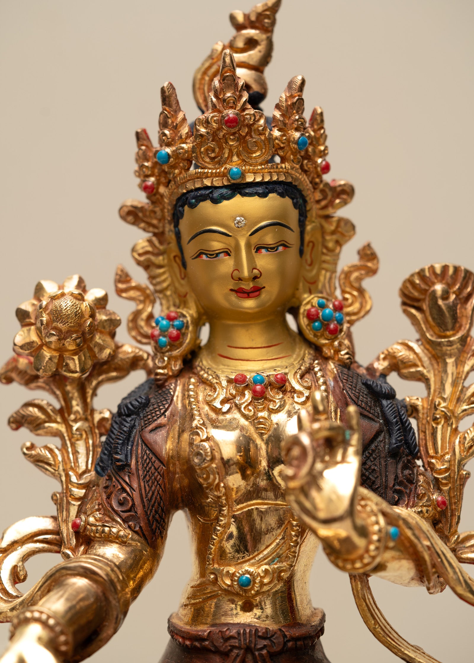 Green Tara Statue - Handcrafted Statue