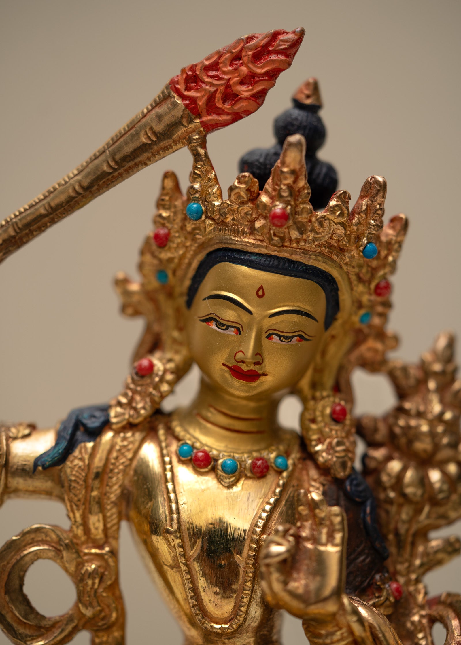 Manjushri Statue for prayer and meditation