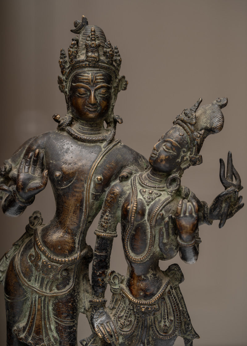 Shiva & Parvati - Sacred Handcrafted statue