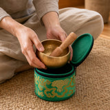 Bolsa de seda para cuenco tibetano