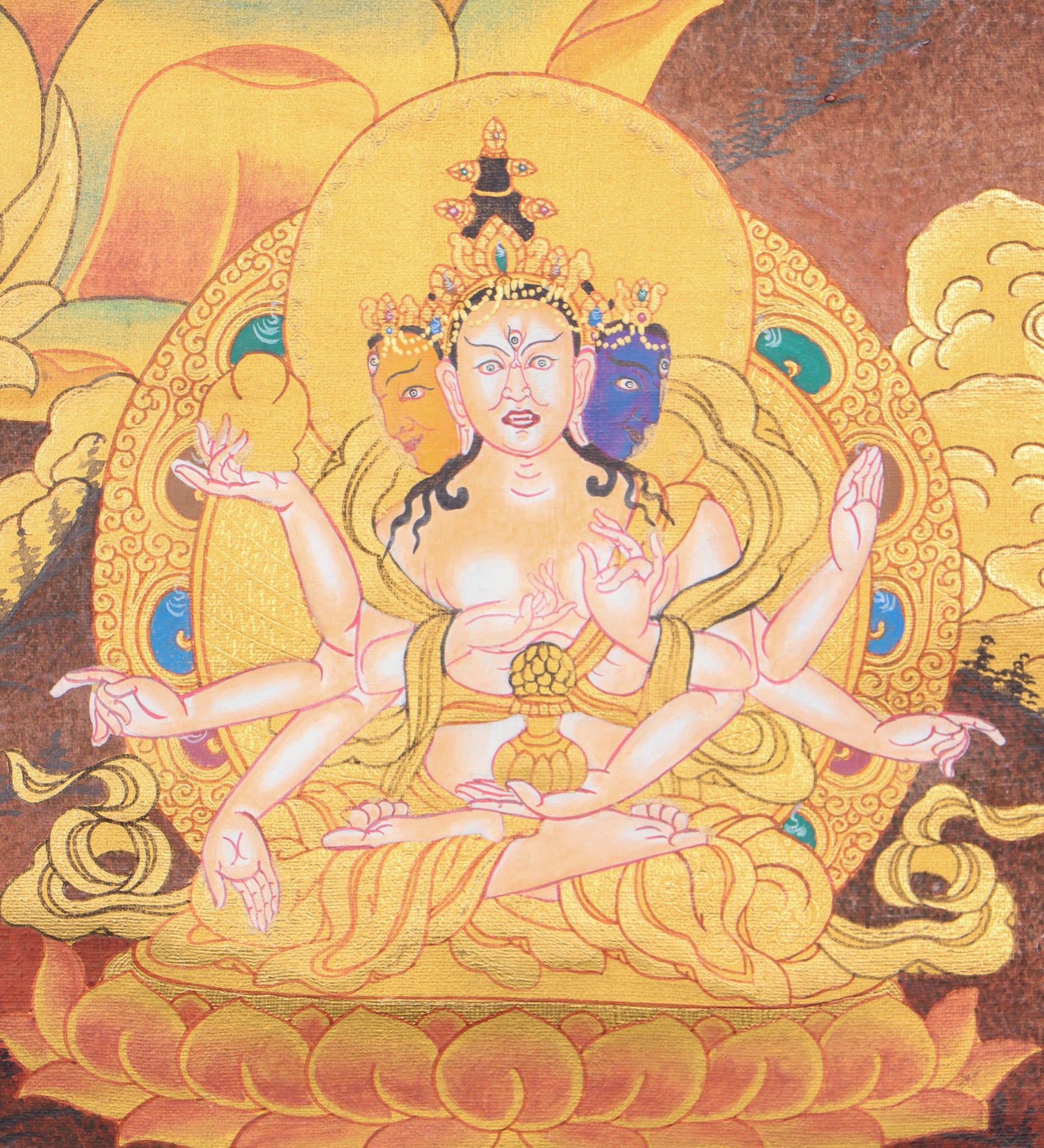 White Tara Thangka for spiritual transformation.