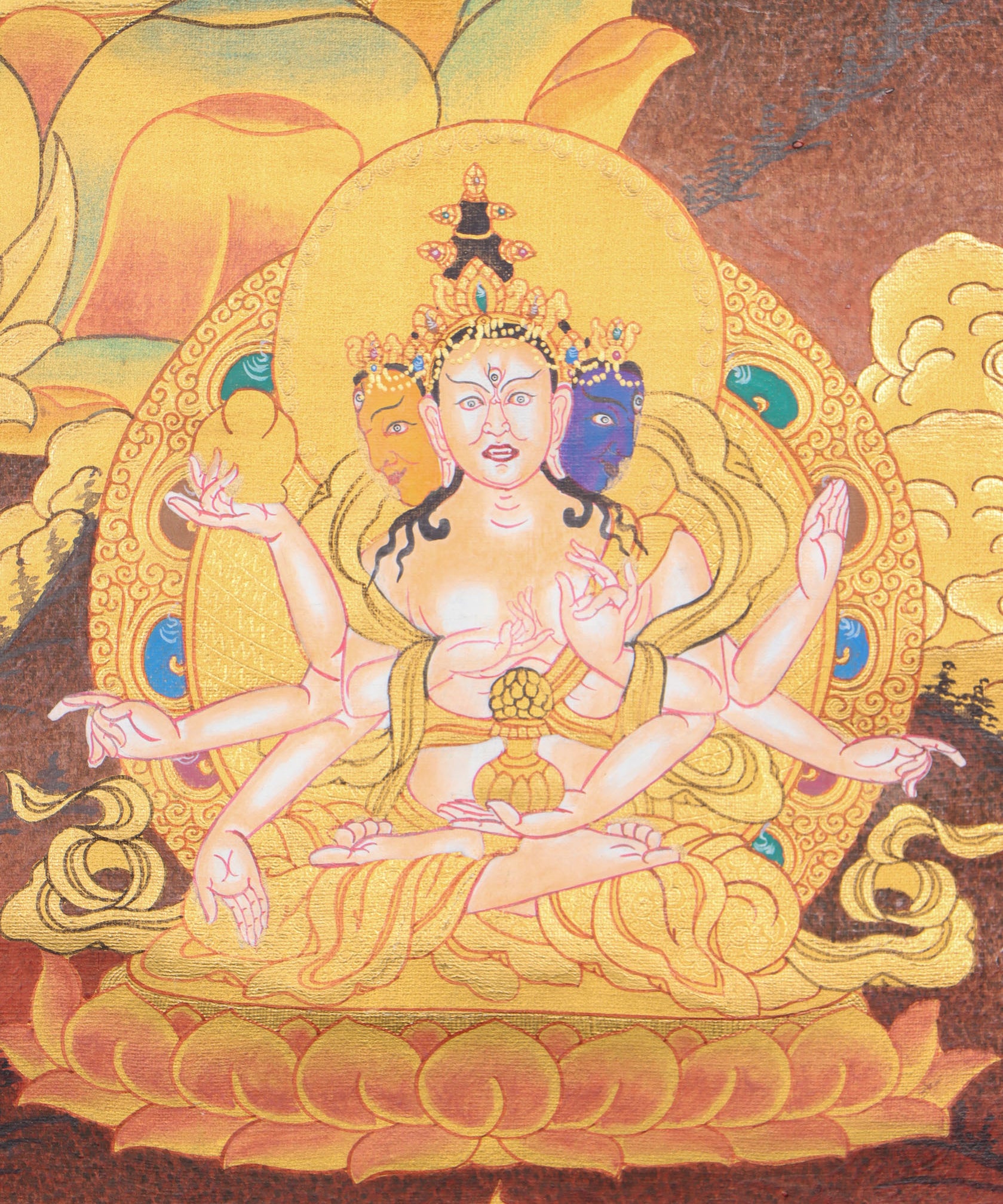 White Tara Thangka for spiritual transformation.