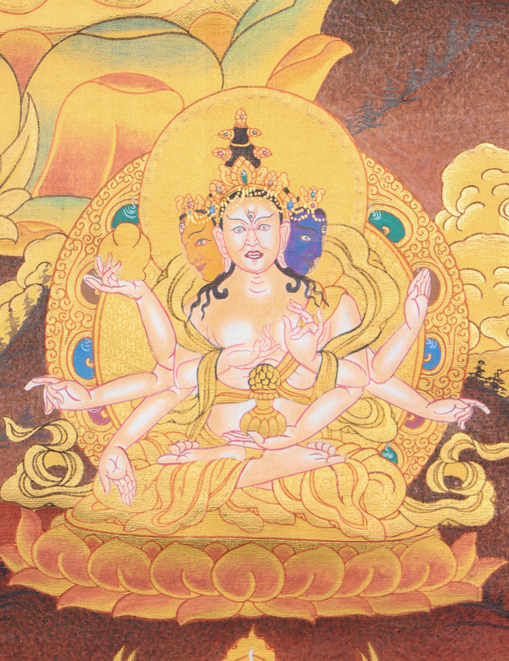 White Tara Thangka for spiritual transformation.