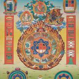 Tibetan Calendar Thangka - Handpainted Art