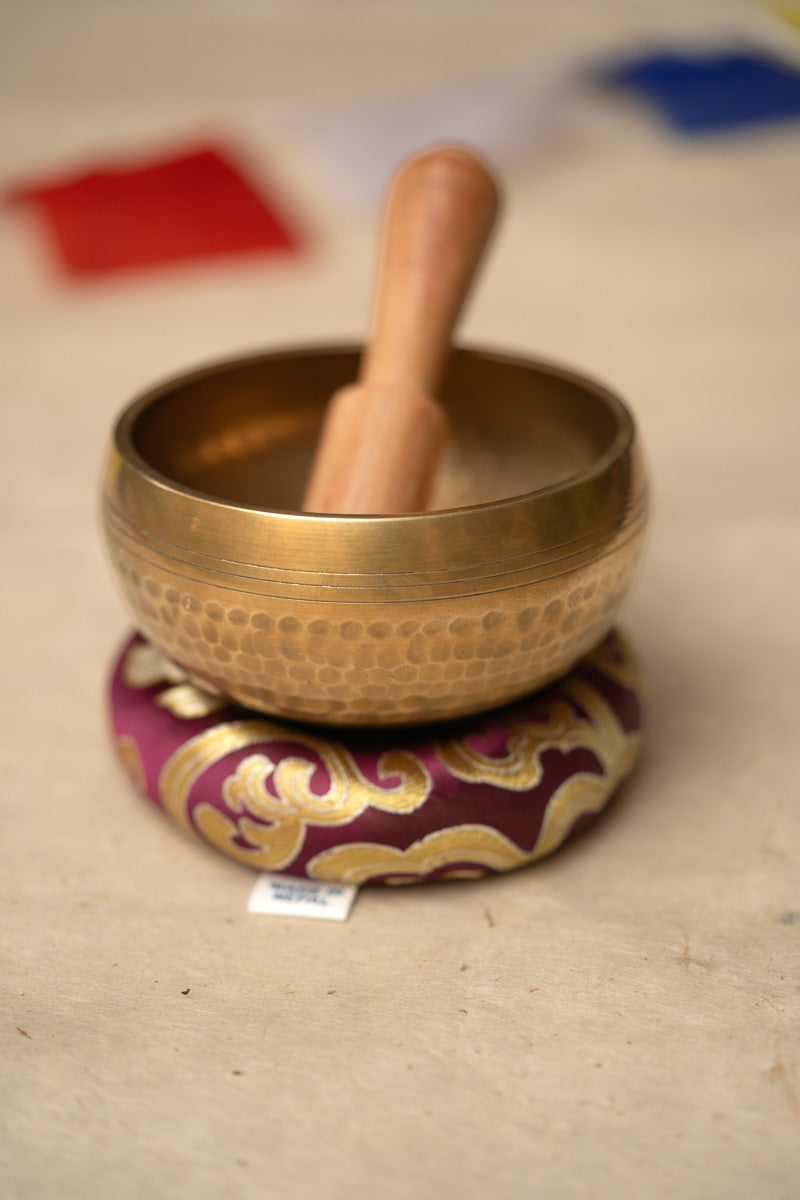 Hand Hammered dotted singing bowl best for gifts