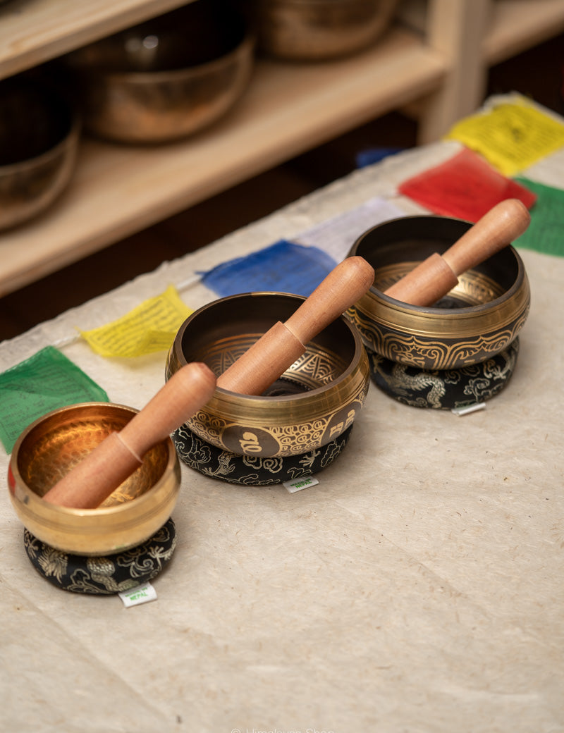 Tibetan Healing Singing Bowl Set for Meditation.