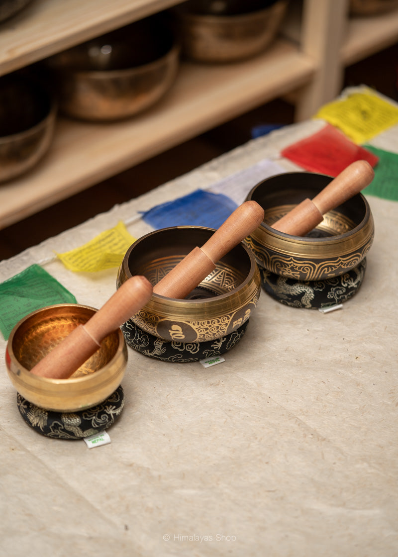 Tibetan Healing Singing Bowl Set for Meditation.