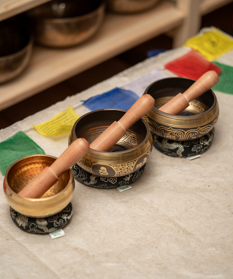 Tibetan Healing Singing Bowl Set for Meditation.