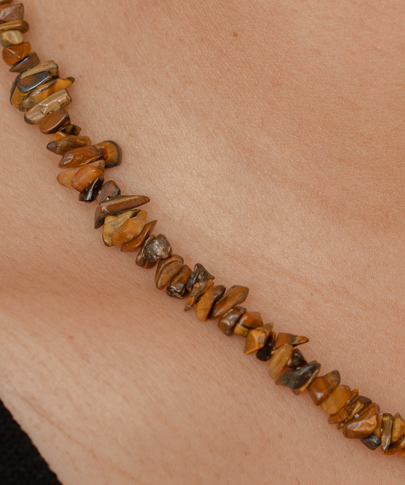 Tiger Eye Chip Necklace 