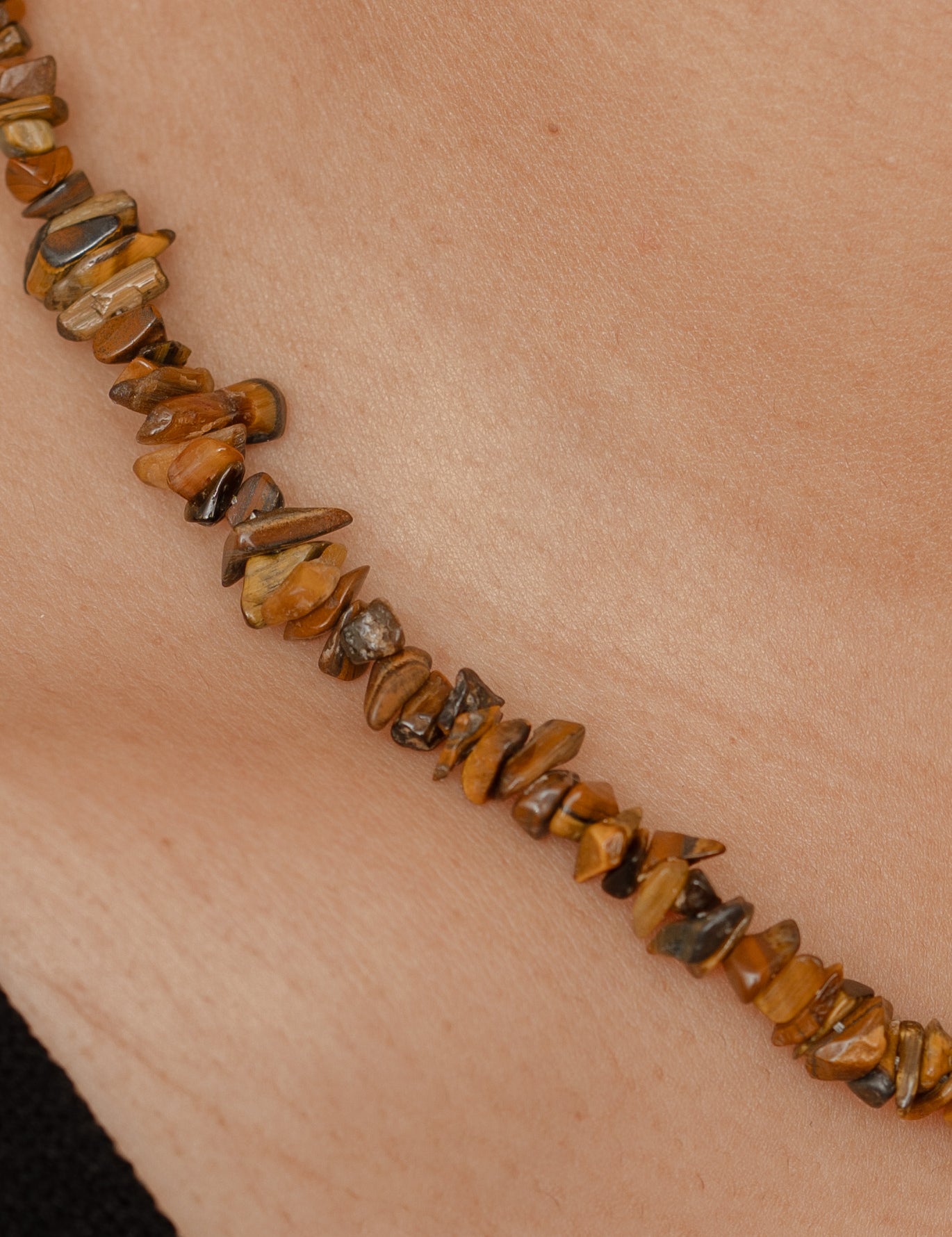 Tiger Eye Chip Necklace 
