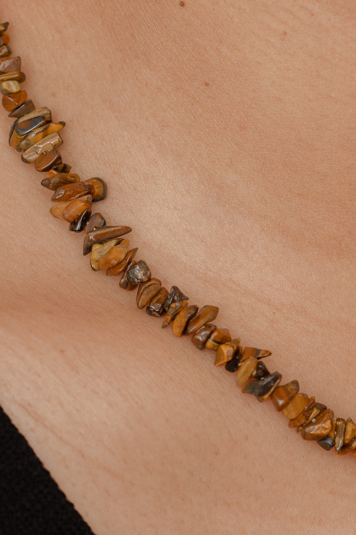 Tiger Eye Chip Necklace 