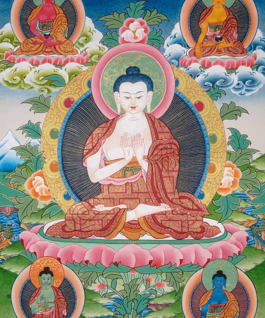 Vairocana Buddha with 5 other Buddha