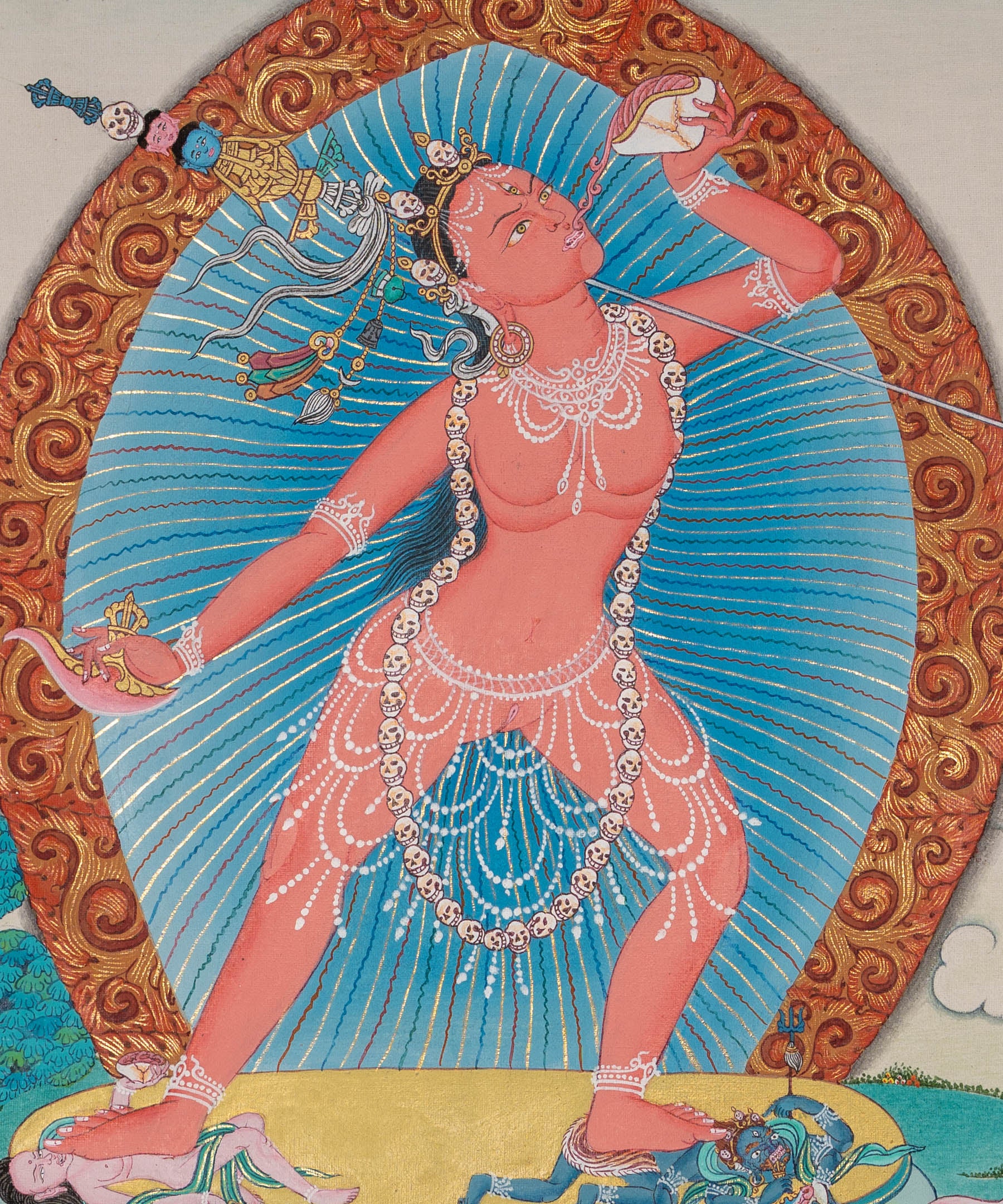 Vajrayogini Thangka - Handpainted Art