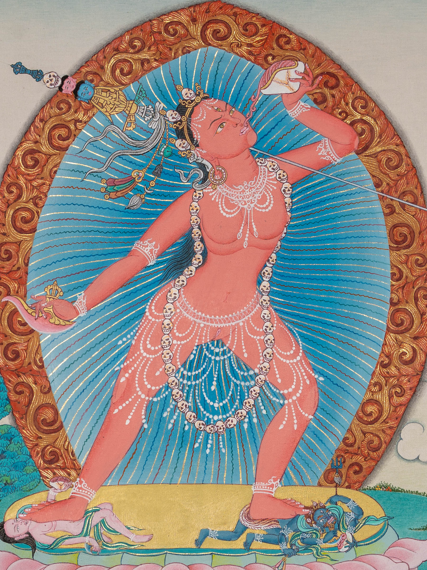 Vajrayogini Thangka - Handpainted Art