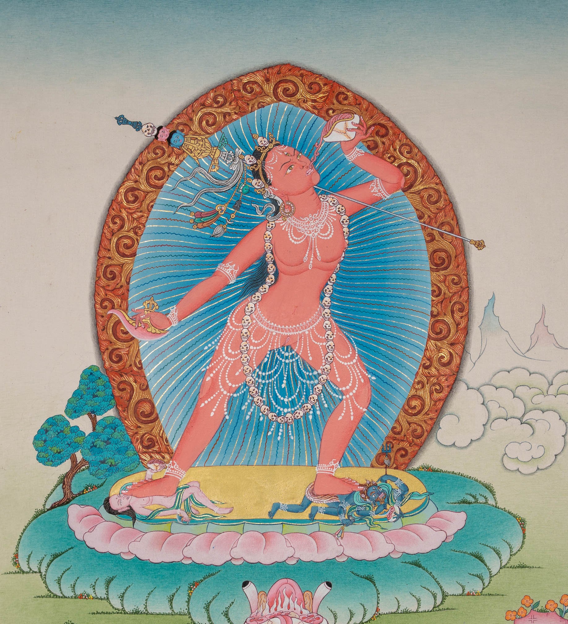 Vajrayogini Thangka - Handpainted Art