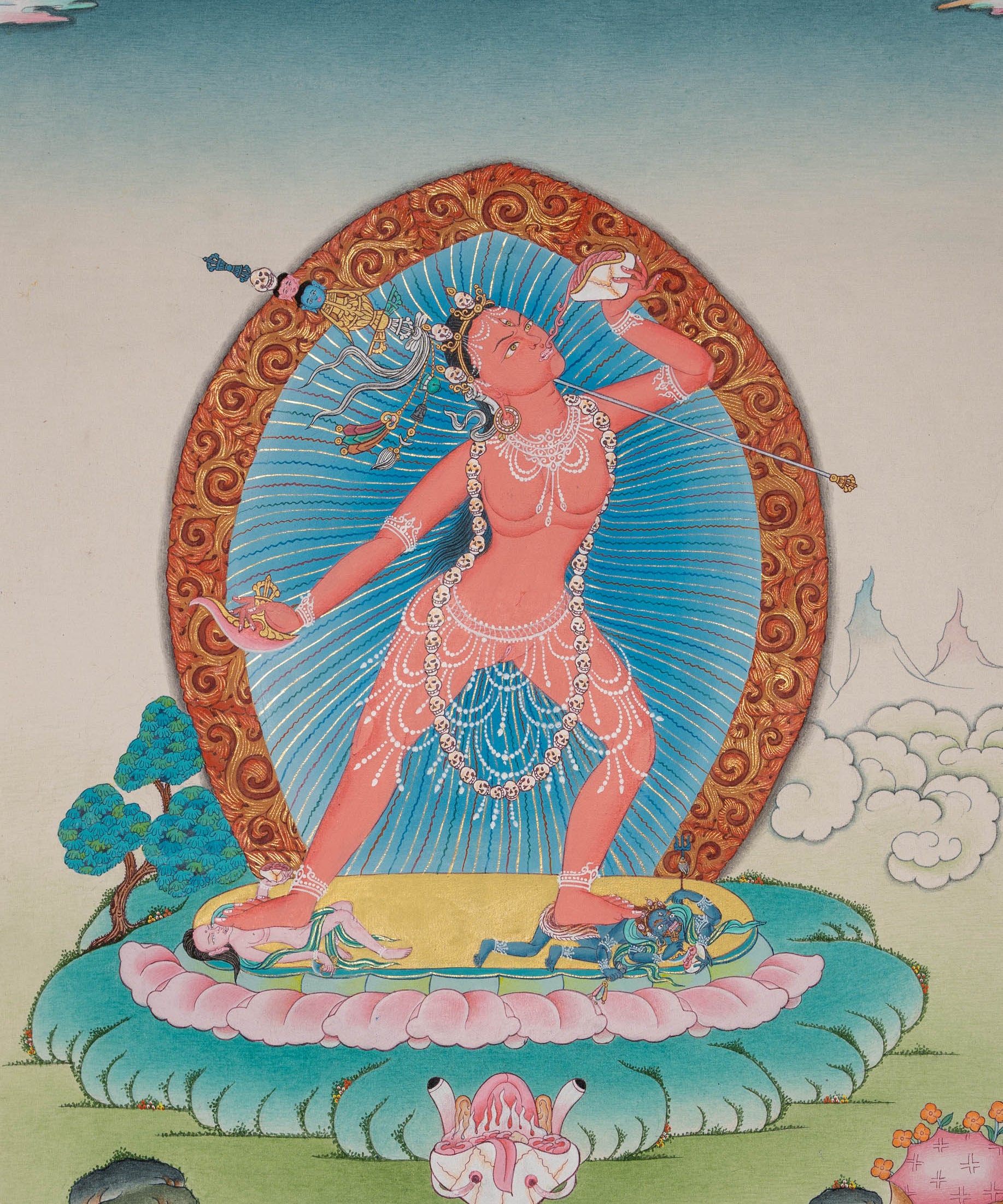 Vajrayogini Thangka - Handpainted Art