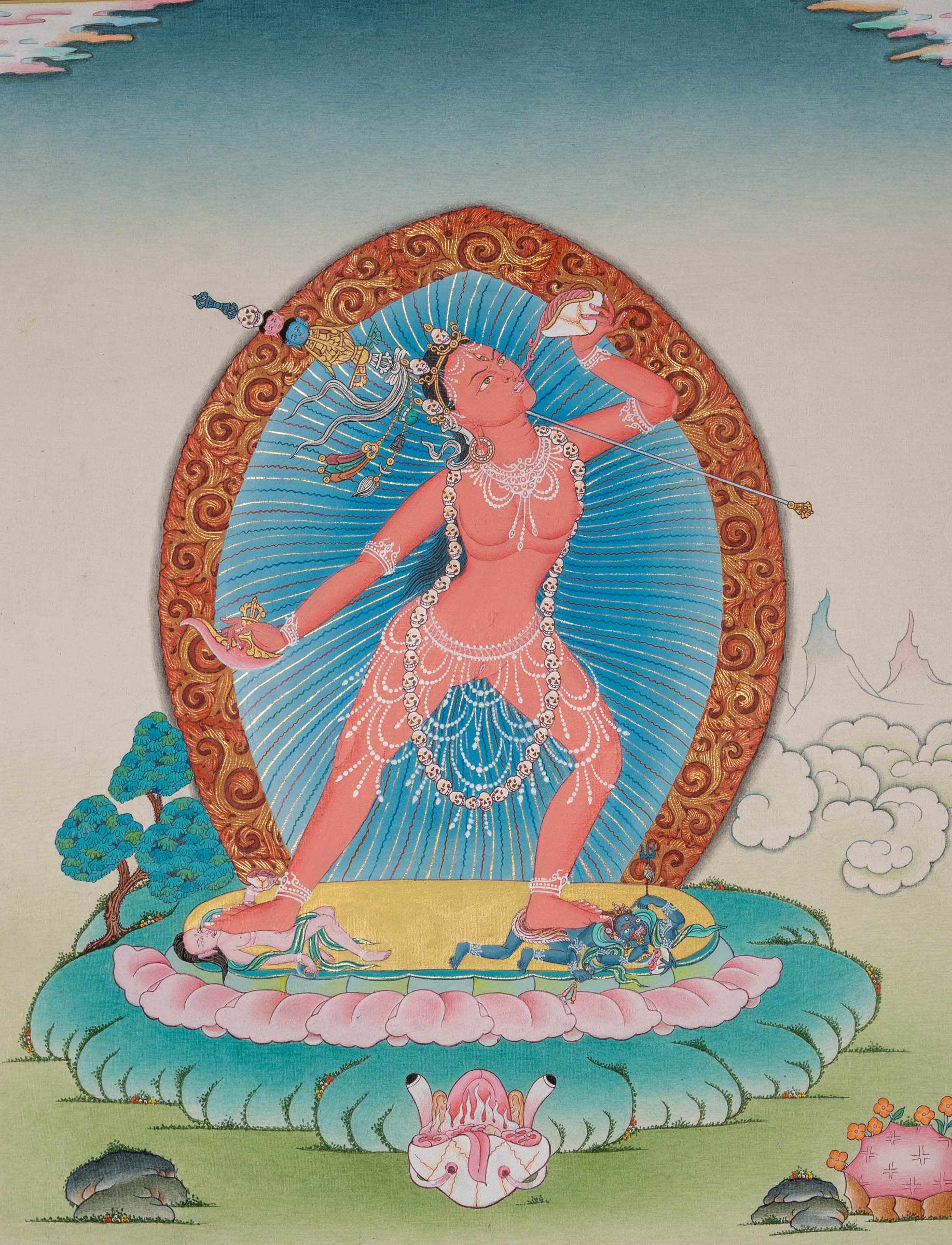 Vajrayogini Thangka - Handpainted Art