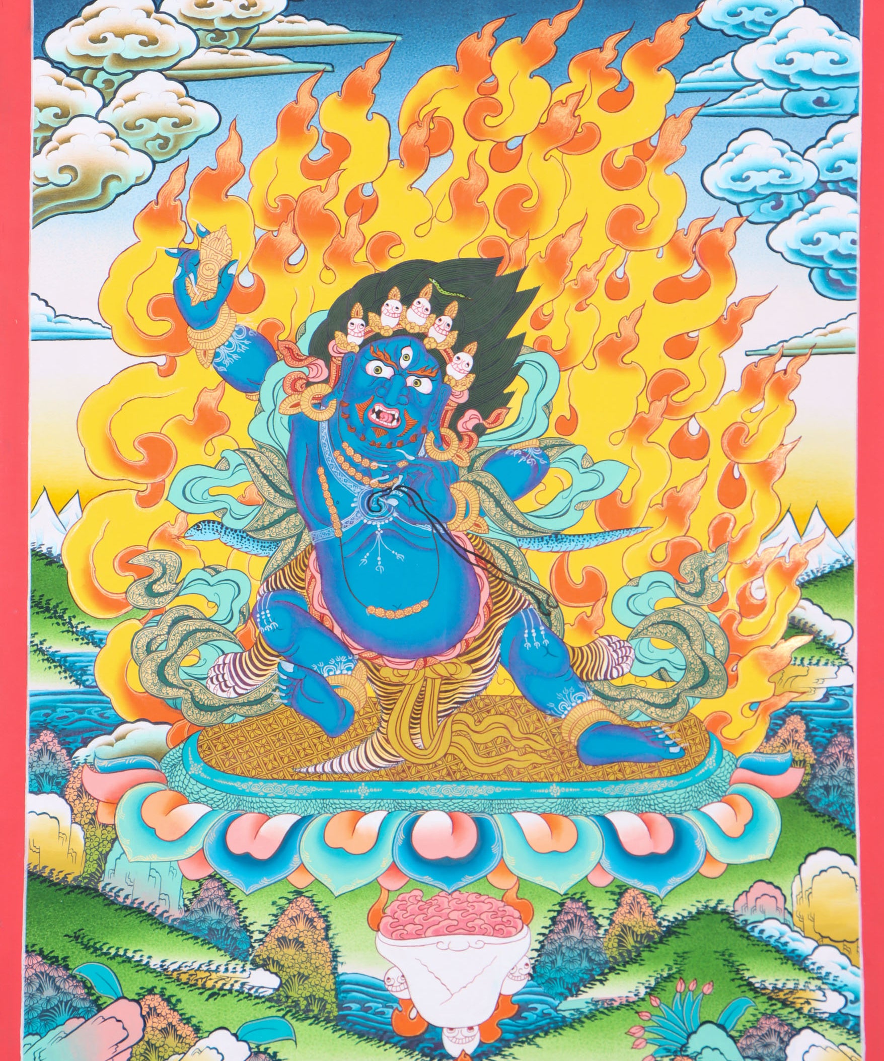 Vajrapani Thangka Painting for spirituality.