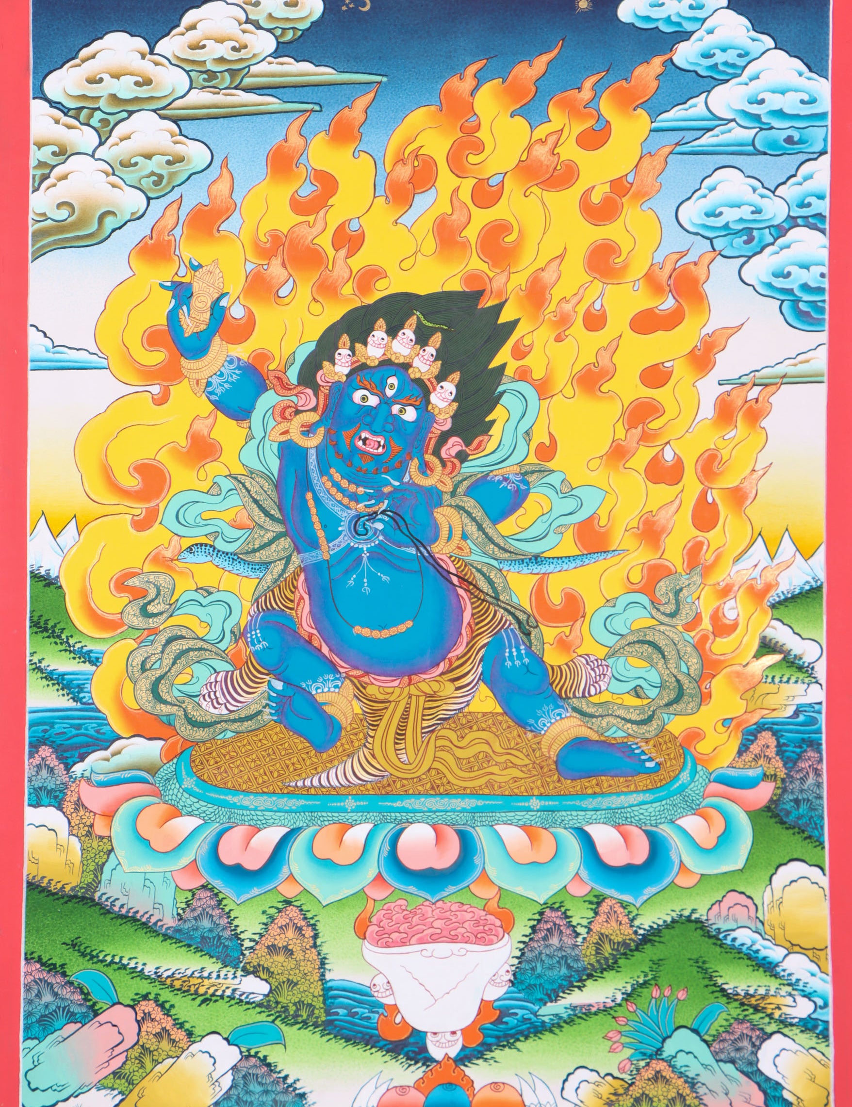 Vajrapani Thangka Painting for spirituality.