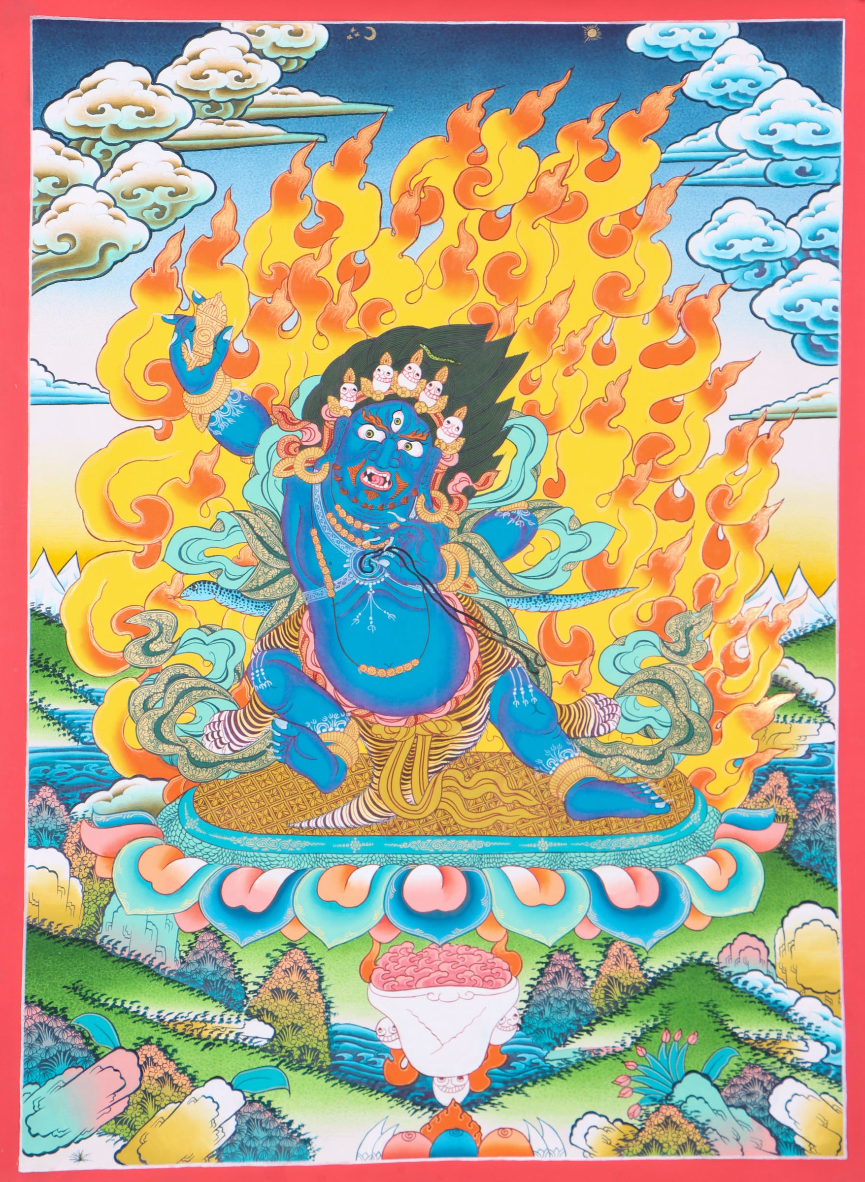 Vajrapani Thangka Painting for spirituality.