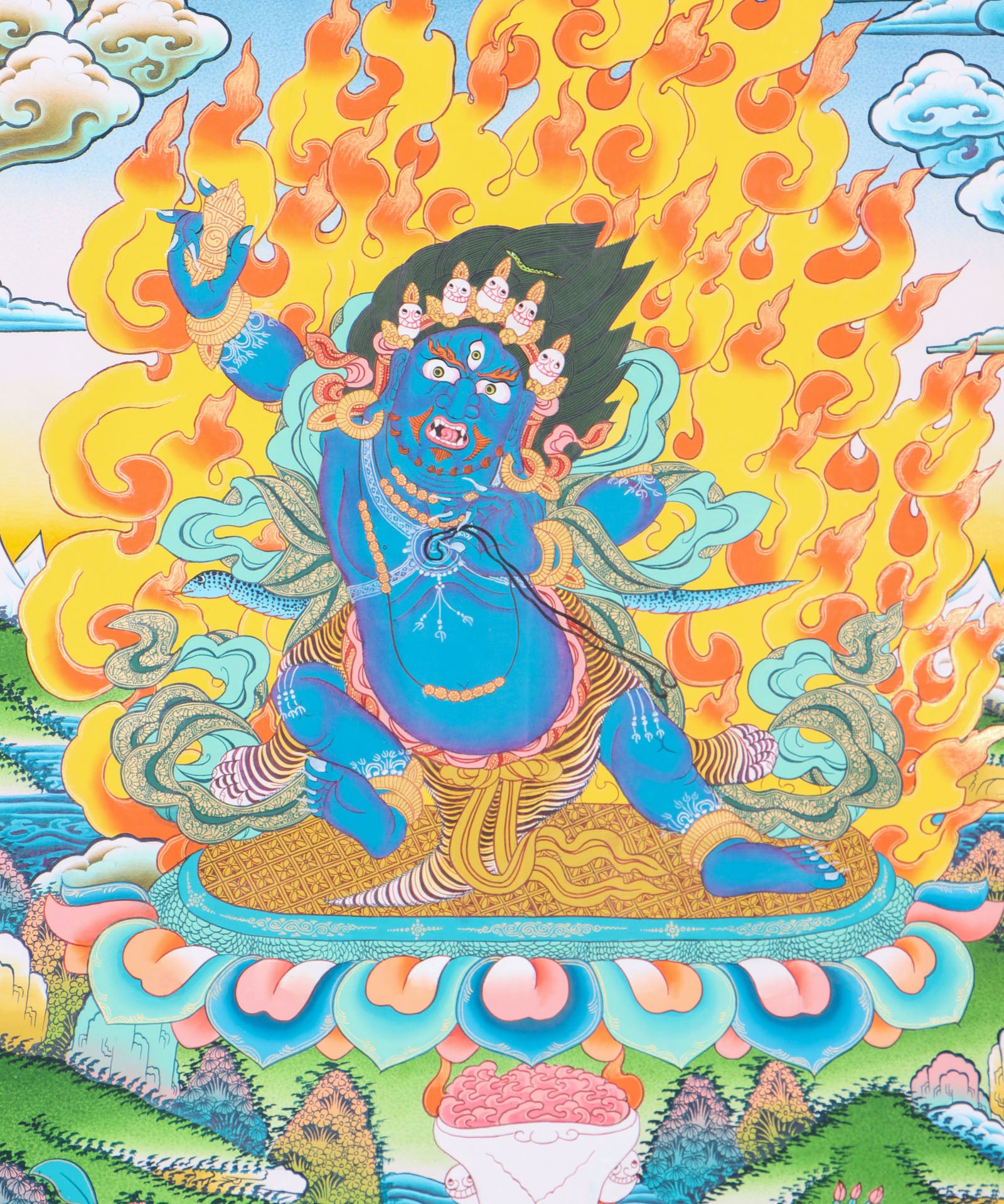 Vajrapani Thangka Painting for spirituality.