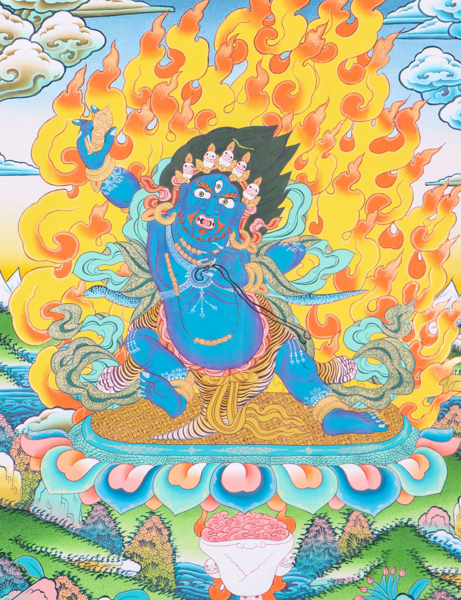 Vajrapani Thangka Painting for spirituality.