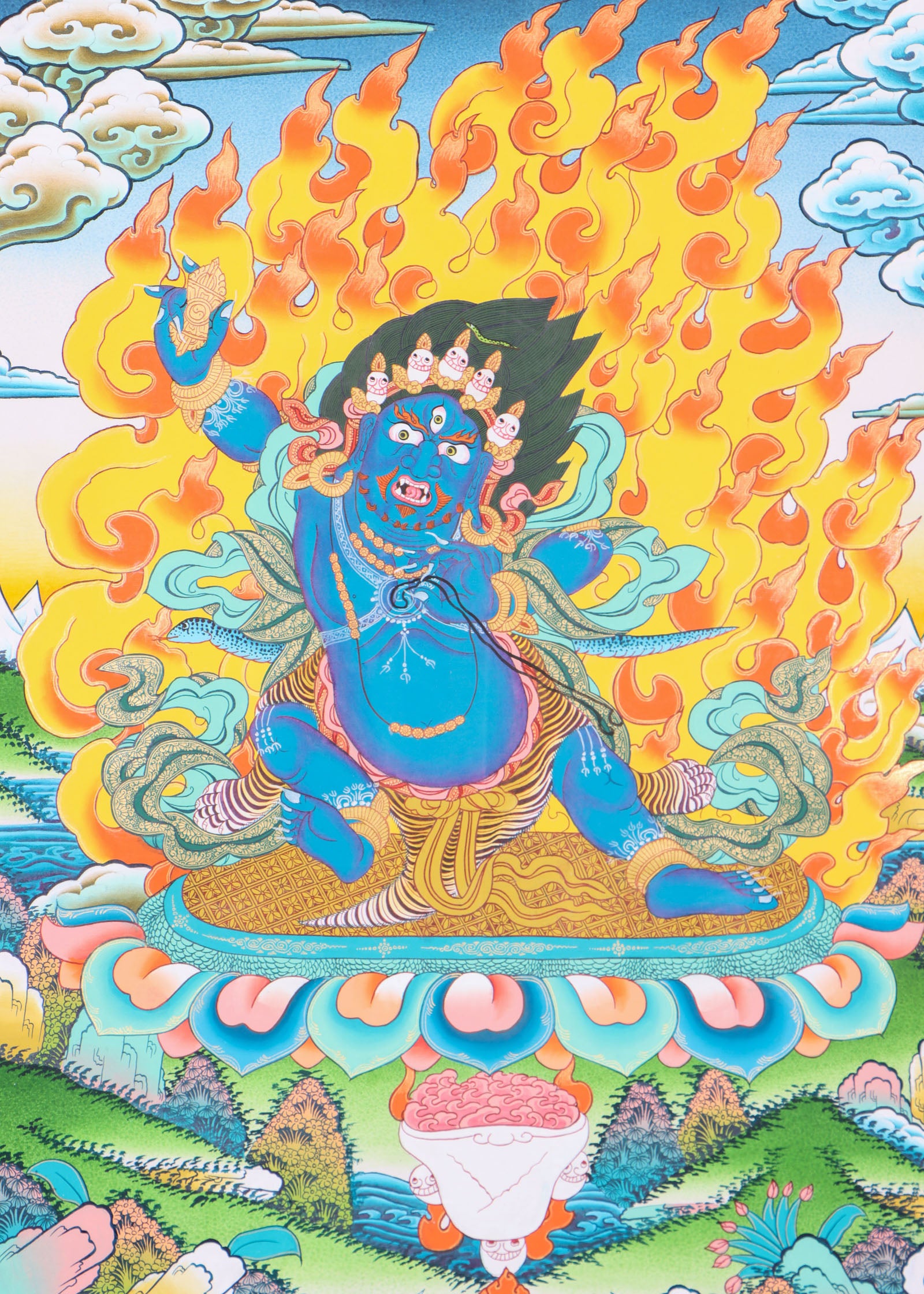 Vajrapani Thangka Painting for spirituality.