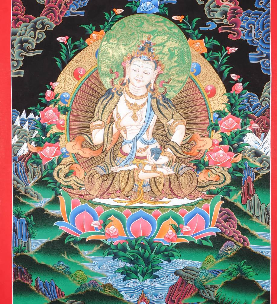 Vajrasattva Thangka - Symbol of Purification 