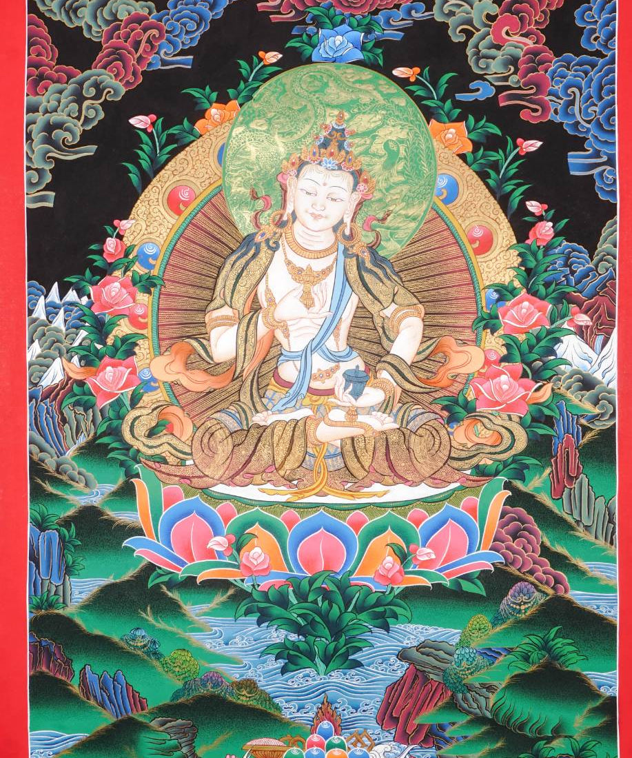 Vajrasattva Thangka - Symbol of Purification 