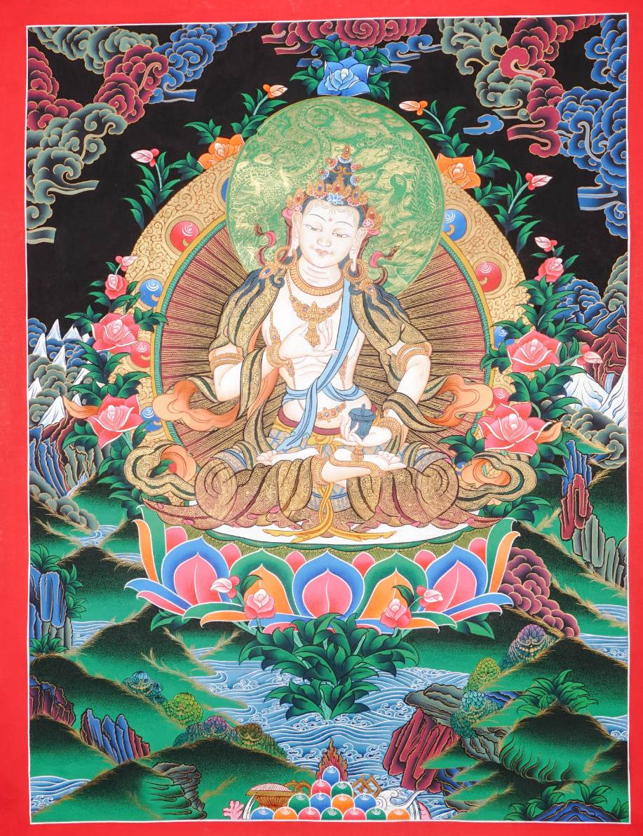 Vajrasattva Thangka - Symbol of Purification 