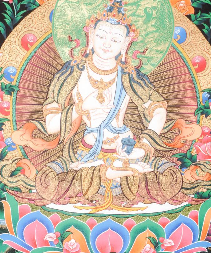 Vajrasattva Thangka - Symbol of Purification 