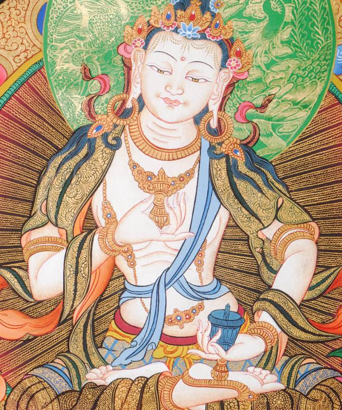 Vajrasattva Thangka - Symbol of Purification 