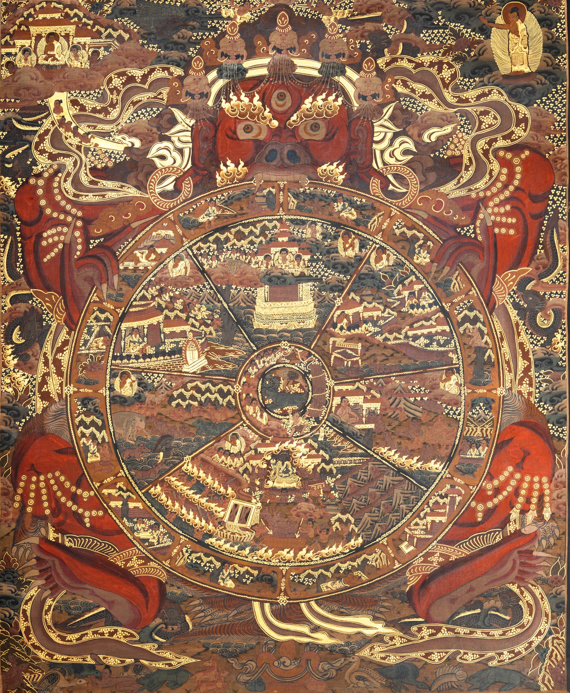 Samsara Thangka – Antique Tibetan Art