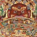 Wheel of Life Thangka - Handpainted Art