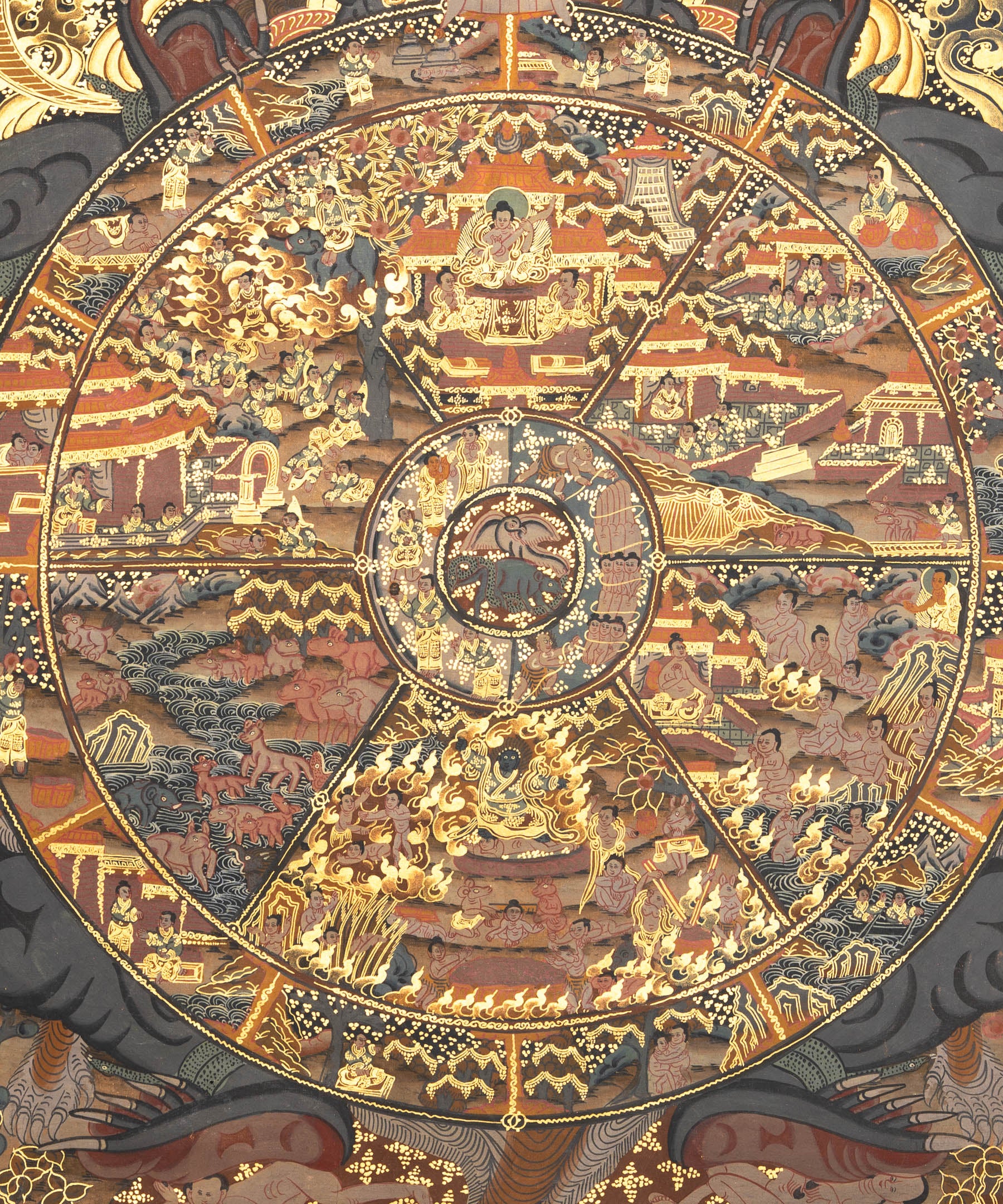 Wheel of Life Thangka - Tibetan Painting