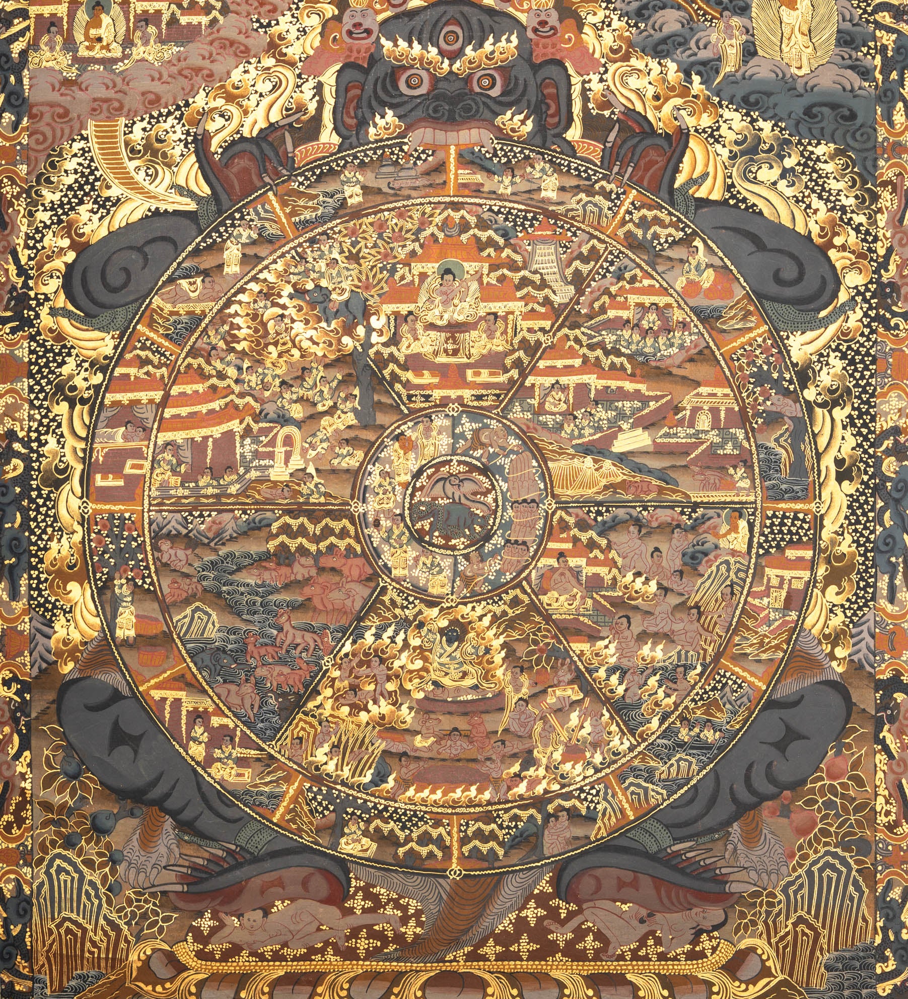 Wheel of Life Thangka - Tibetan Painting