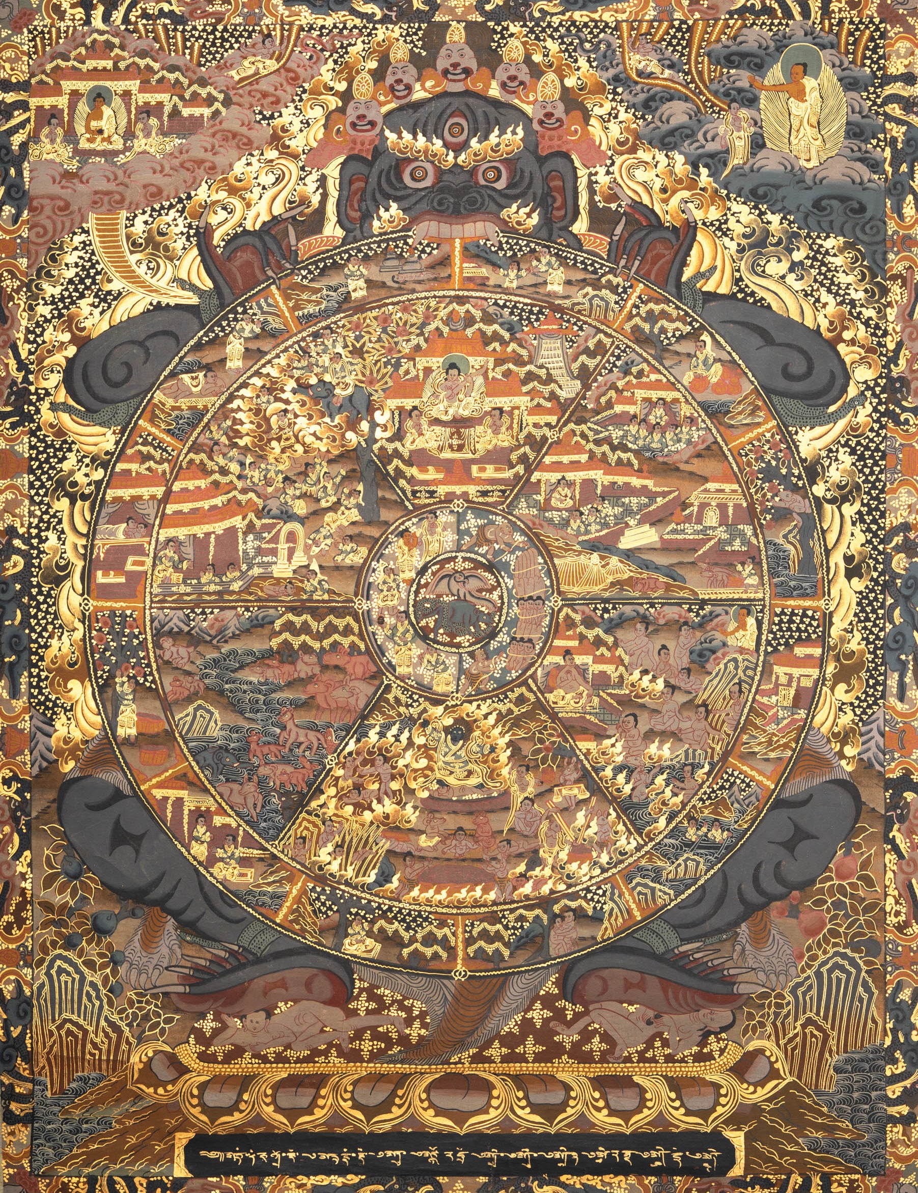 Wheel of Life Thangka - Tibetan Painting