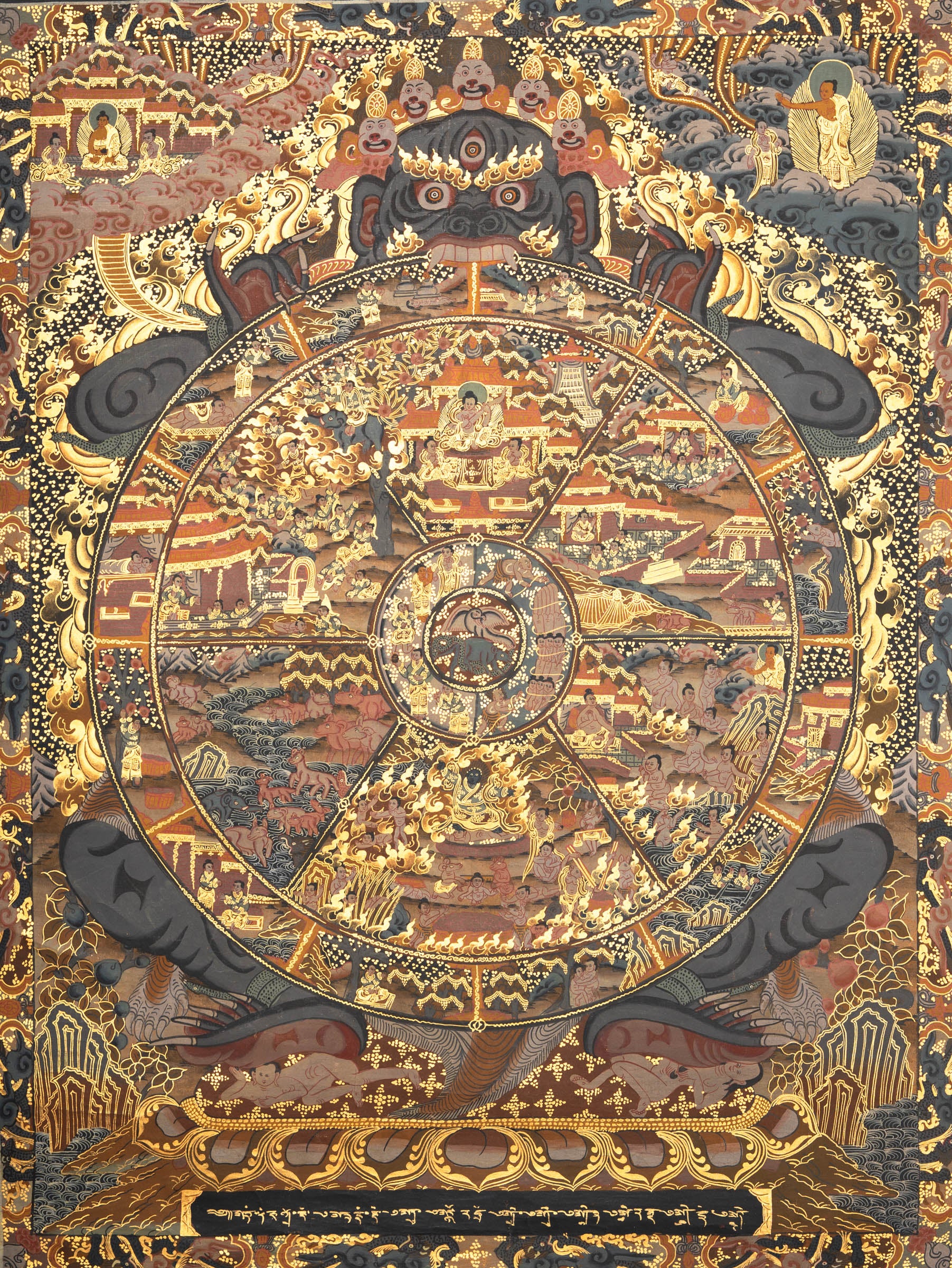 Wheel of Life Thangka - Tibetan Painting