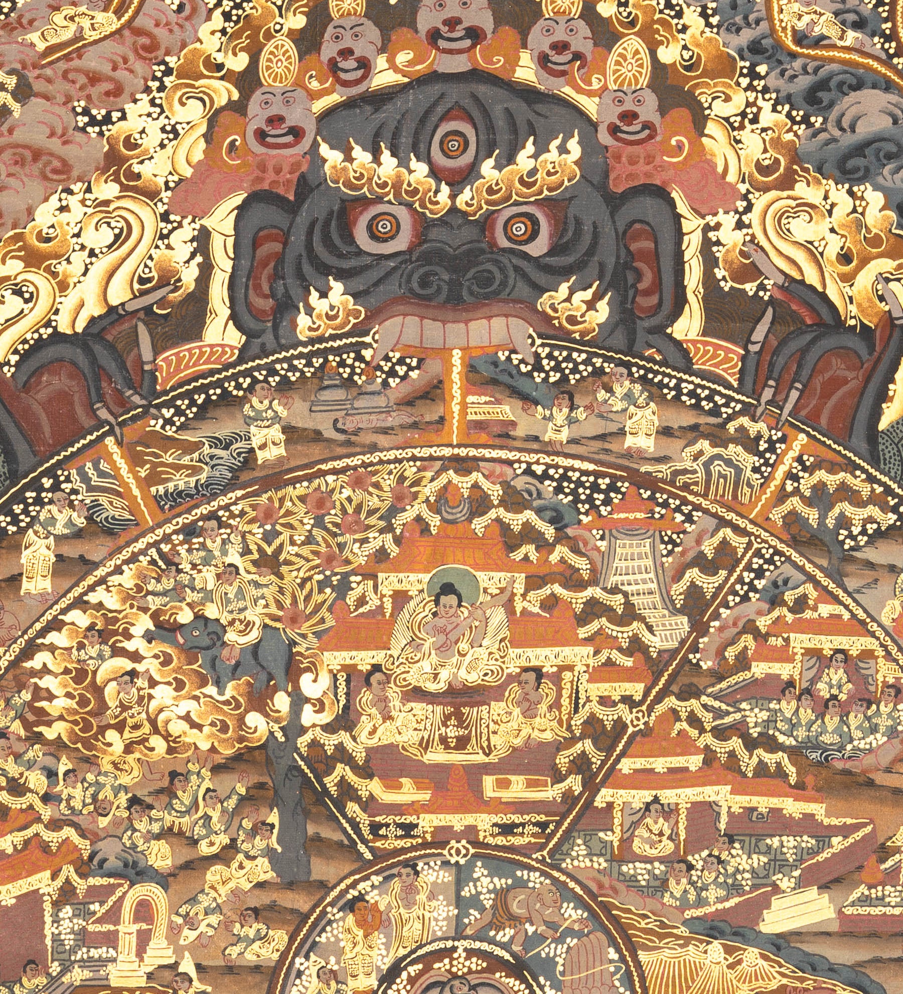 Wheel of Life Thangka - Tibetan Painting