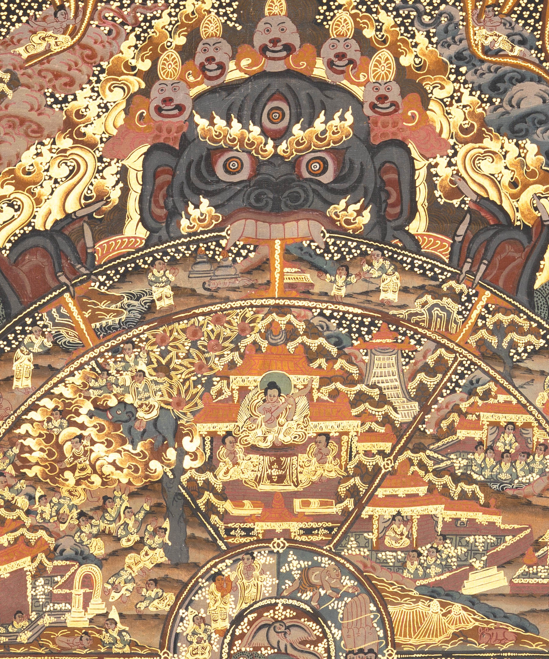 Wheel of Life Thangka - Tibetan Painting