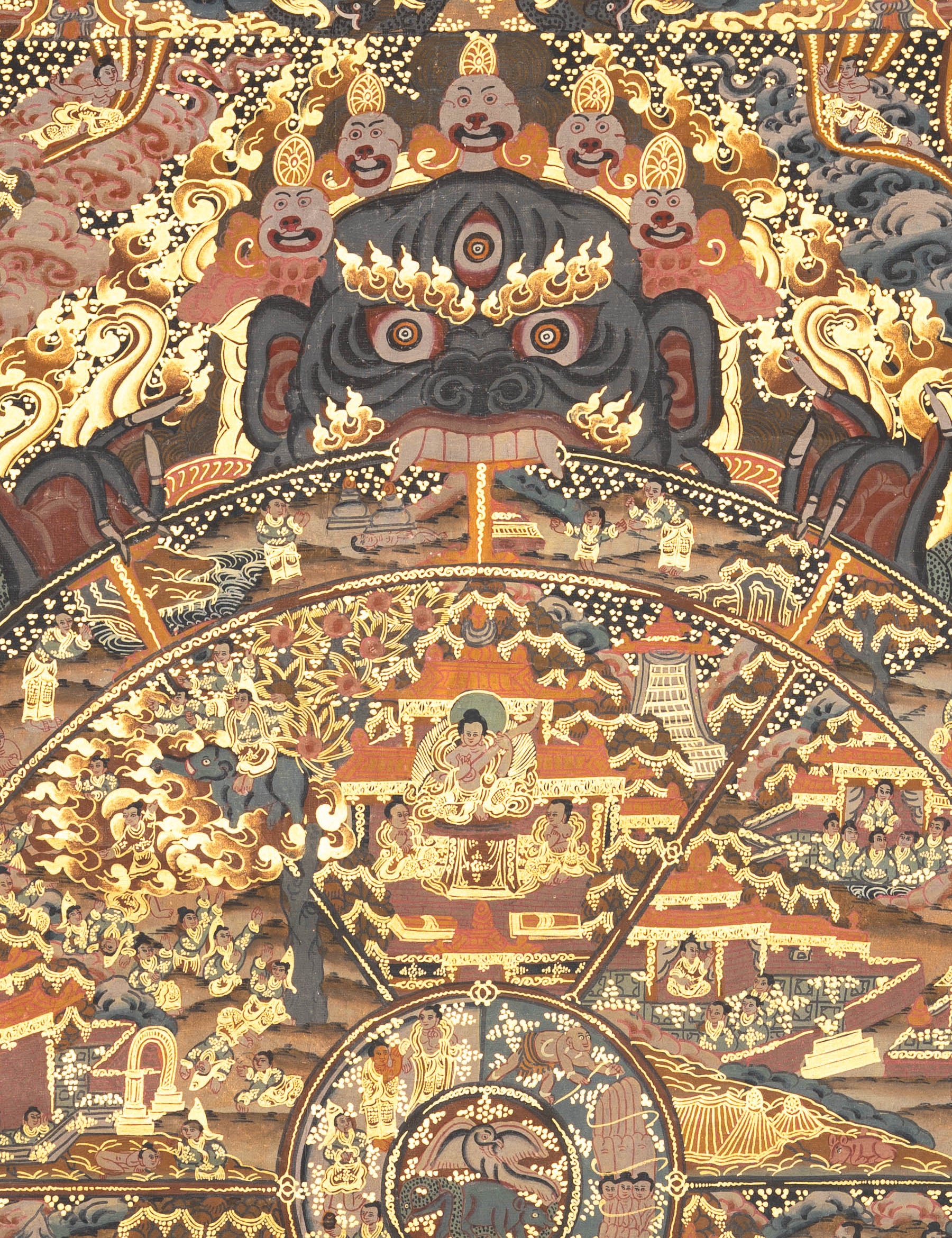 Wheel of Life Thangka - Tibetan Painting