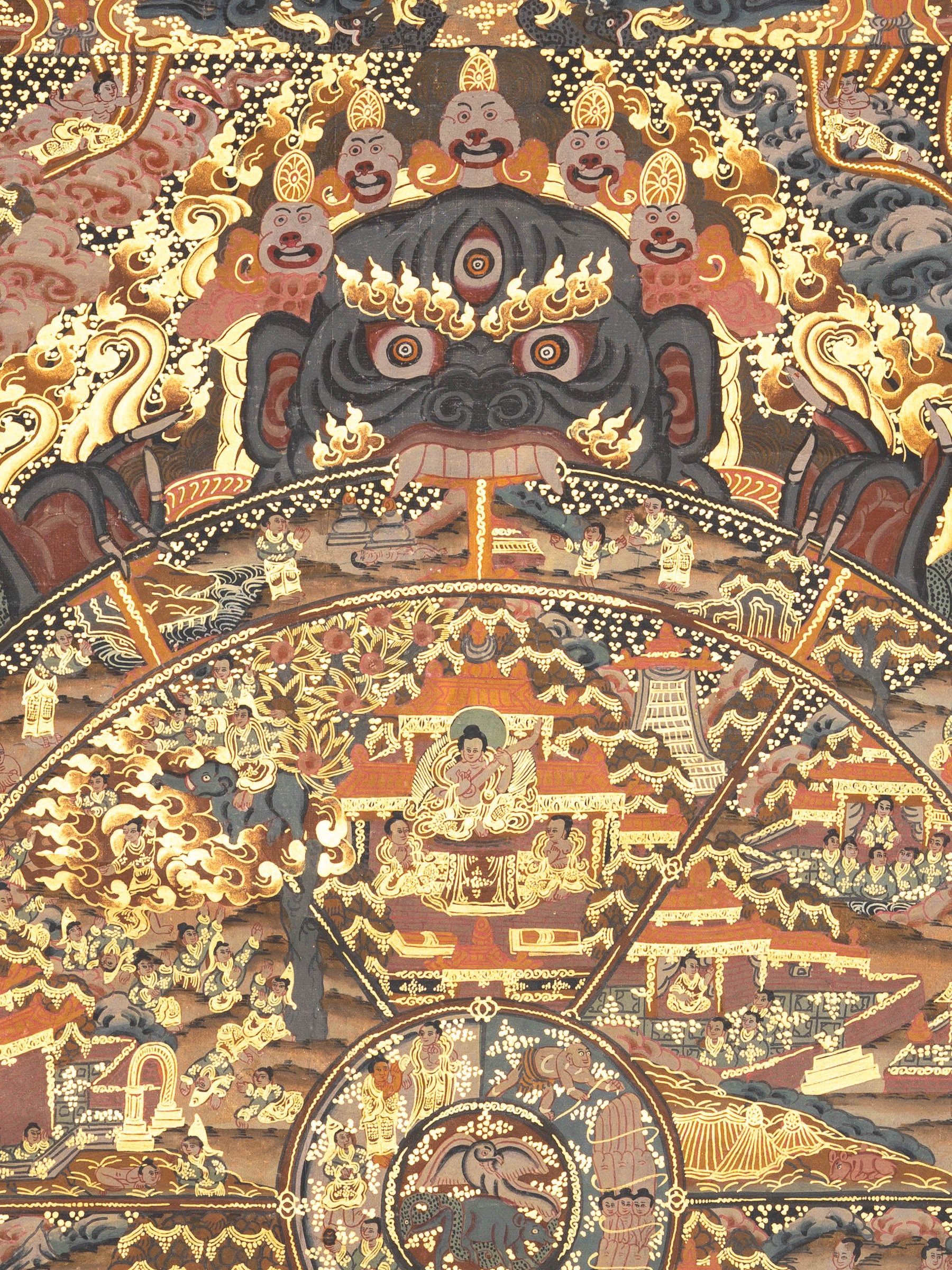 Wheel of Life Thangka - Tibetan Painting