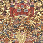 Samsara Mandala - Handpainted  Antique Wheel of Life