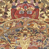 Samsara Mandala - Handpainted  Antique Wheel of Life