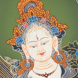  White Tara Thangka - Handpainted Art