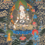  White Tara Thangka - Handpainted Art