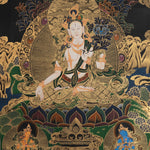 White Tara Thangka - Handpainted Art
