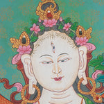 White Tara Thangka - Handpainted Art