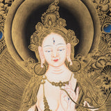 White Tara - Handpainted Tibetan Thangka
